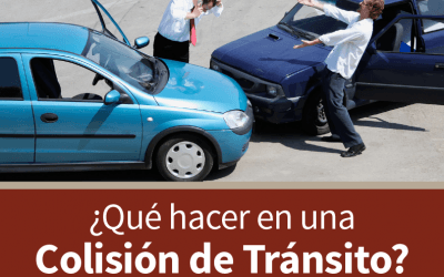 ¿Qué hacer en accidentes de tránsito?