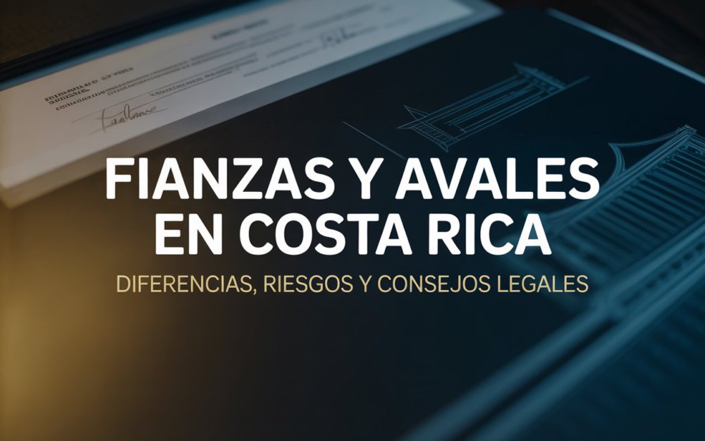 Fianzas y Avales en Costa Rica: diferencias, riesgos y consejos prácticos para proteger tu patrimonio